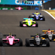 Jamie Chadwick leads the field during the W Series Hungarian Grand Prix weekend.